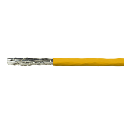 Cable de red S/FTP CAT7a, rígido, 500 m, 1200 MHz, amarillo