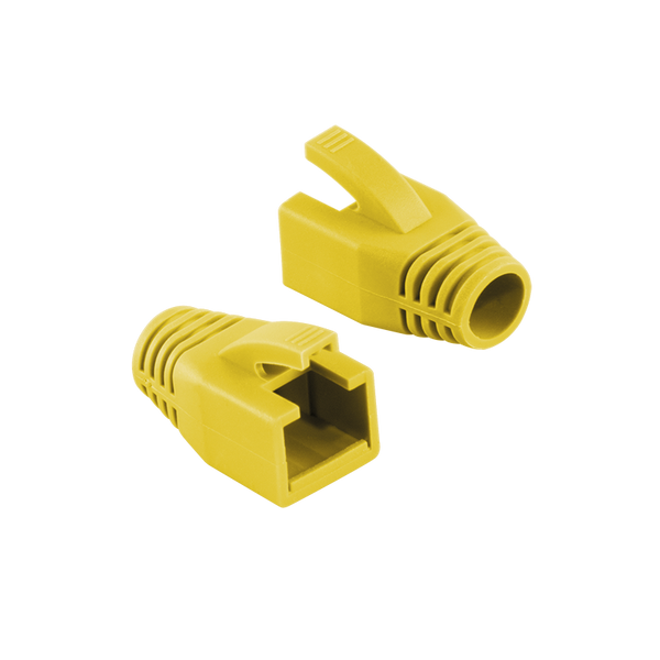 Bota RJ45 8mm amarilla 50 piezas