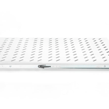 1U pull-out shelf for cabinets from 1000mm depth max. 65 kg light gray