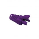 Protector de cable/alivio de tensión para RJ45 de 6,3 mm, color morado