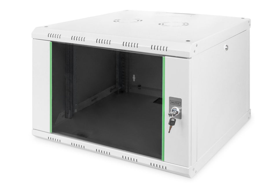 7U wandkast, Unique 600x600x420 mm, kleur lichtgrijs (RAL 7035)