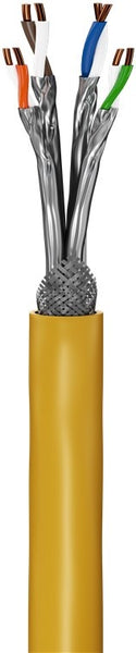 Cable de red CAT 8.1 S/FTP (PiMF) amarillo 100 M certificado GHMT