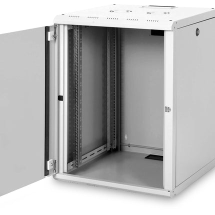 16U wall cabinet, Unique 820x600x600 mm, color gray (RAL 7035)