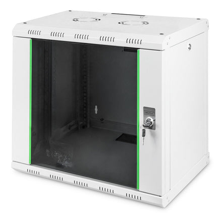 9U wandkast, Unique 600x450x509 mm, kleur lichtgrijs (RAL 7035)