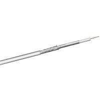 Cable coaxial, doble blindaje, 100 dB, 50 m, blanco