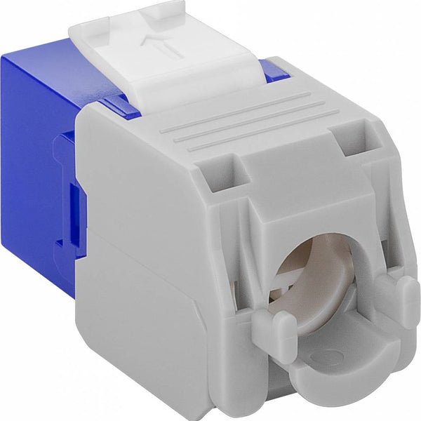 CAT6a Keystone RJ45 sin blindaje azul