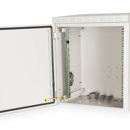 12U wall cabinet, outdoor, IP55 600x450x713 mm, color light gray (RAL 7035)