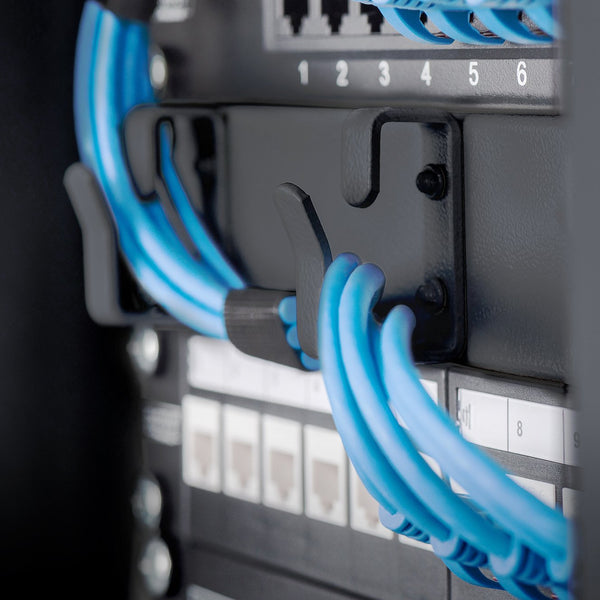 Panel de rack metálico de 1U, de 3 vías, para racks de 10"