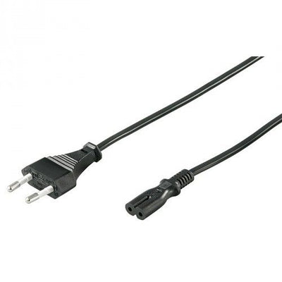 Cable de alimentación CEE 7/16 (macho) a C7 (hembra) 3 m negro