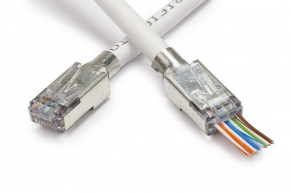 Conector CAT7 RJ45 - STP 10 piezas para cables flexibles y rígidos