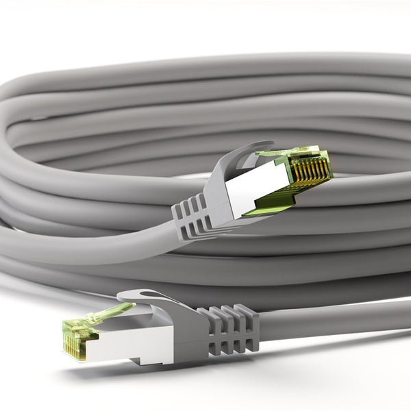 CAT8.1 S/FTP LSZH 0,25 M Gris con certificación GHMT