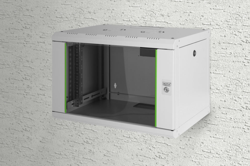 7U wandkast, Unique 600x450x420 mm, kleur lichtgrijs (RAL 7035)