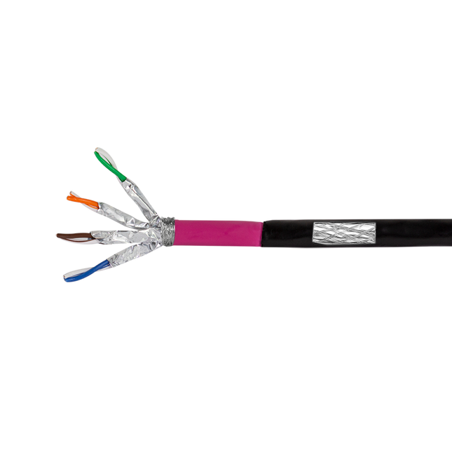 Cable de tierra S/FTP CAT7 rígido 100M 100% cobre