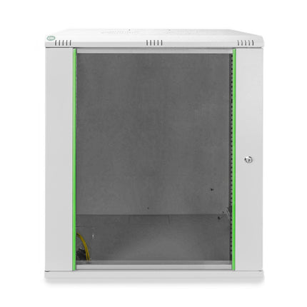 Armario de pared 16U, Dynamic 600x450x789 mm, color gris claro (RAL 7035)