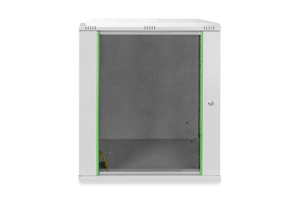 16U wandkast, Dynamic 600x450x789 mm, kleur lichtgrijs (RAL 7035)