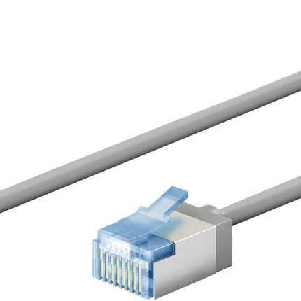 Ultra-flexible thin CAT 6A patch cable U/FTP 3M gray