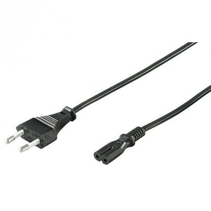 Cable de alimentación CEE 7/16 (macho) a C7 (hembra) 1,8 m negro
