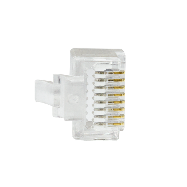 Conector CAT6 RJ45 - UTP 10 piezas para cables flexibles y rígidos