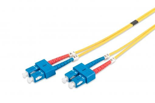 Cable de conexión de fibra óptica monomodo LWL OS2, SC/SC, 10 m