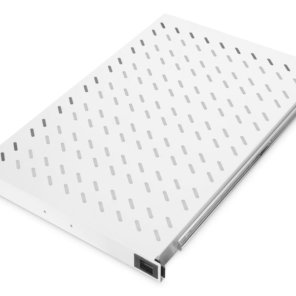 1U pull-out shelf for cabinets from 1000mm depth max. 65 kg light gray