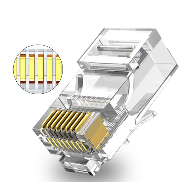 Conector CAT5e RJ45 - UTP 100 piezas para cable flexible