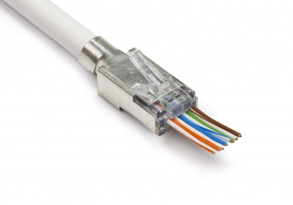 Conector CAT7 RJ45 - STP 10 piezas para cables flexibles y rígidos
