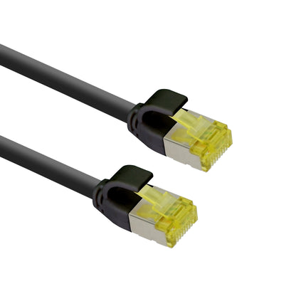 Cable de conexión ultrafino S/FTP Cat 6A negro 1 m