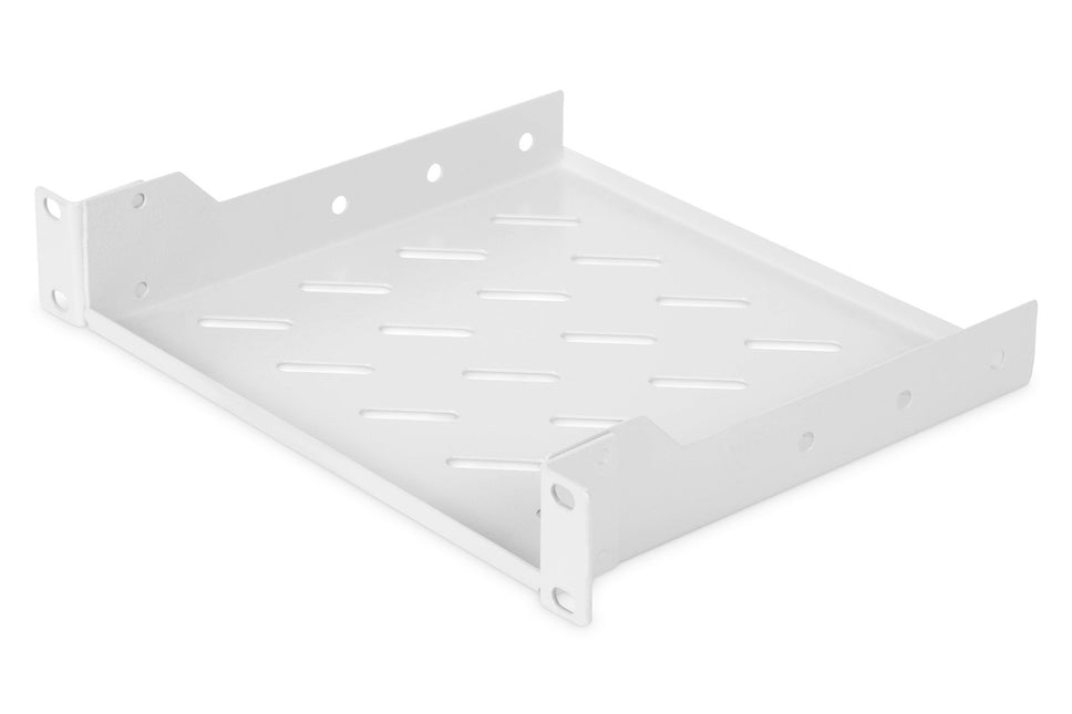 10 Inch 1U legbord 44x255x201 mm, kleur lichtgrijs (RAL 7035)