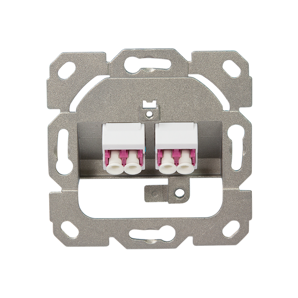 Glasvezel inbouwdoos faceplate 2-voudig