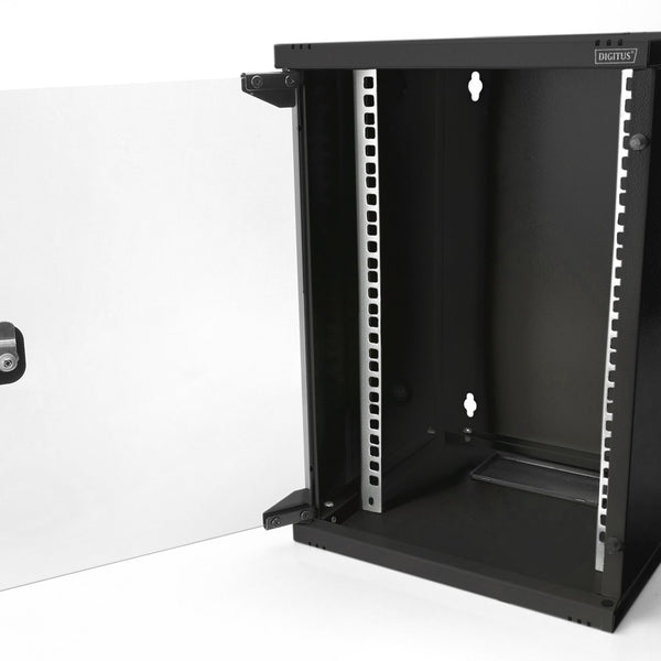 9U wall mounting cabinet 464x312x300 mm (WxHxD), black