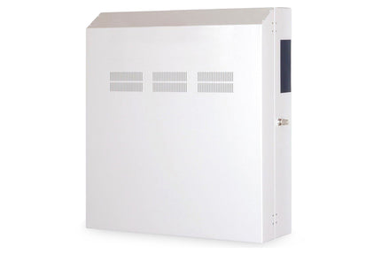 Wandkast, slank 800x640x220 mm, 4U verticaal, kleur lichtgrijs (RAL 7035)