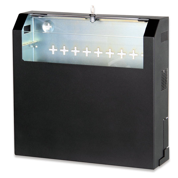Armario de pared SOHO slim, 156x525x475 mm, 3U giratorio, 2U fijo, color negro (RAL 9005)