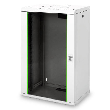20U wall cabinet, Unique 600x450x998 mm, color light gray (RAL 7035)