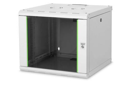 9U wall cabinet, Unique 600x600x509 mm, color light gray (RAL 7035)
