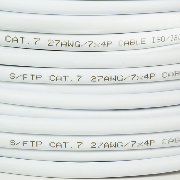 S/FTP CAT7 network cable stranded 305M 100% copper white