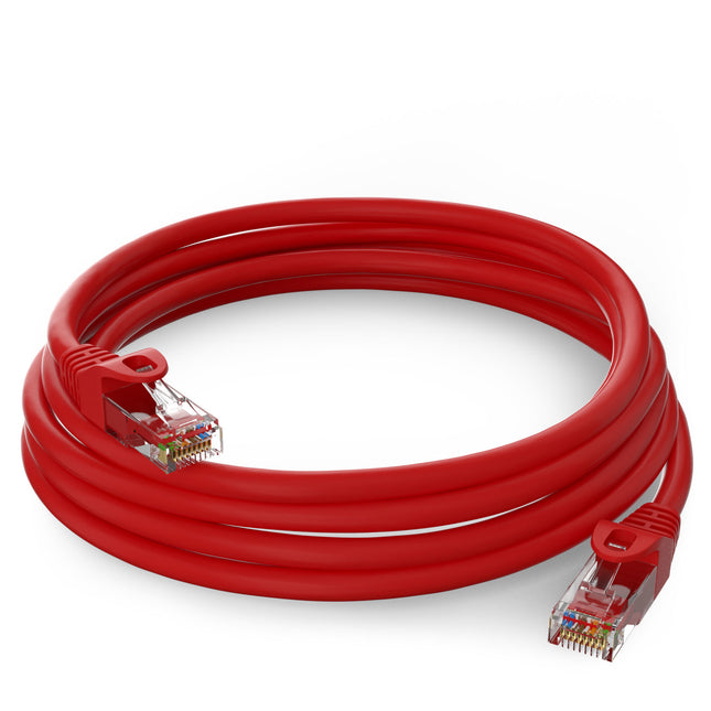 Cable UTP rojo Cat5e de 5 m