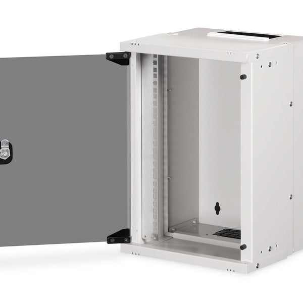 10" 9U wall mounting cabinet, SOHO PRO 460 x 315 x 300 mm, gray