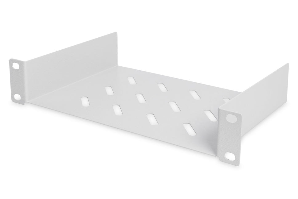 10 Inch 1U legbord  44x254x150 mm, kleur lichtgrijs (RAL 7035)
