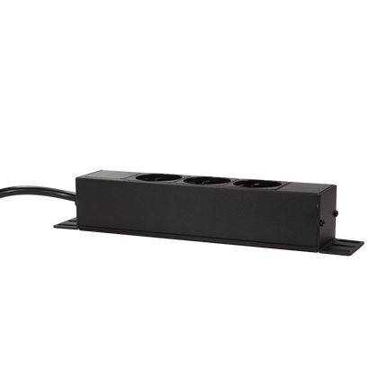 Regleta de enchufes de 3 vías 1U para rack de servidores de 10''