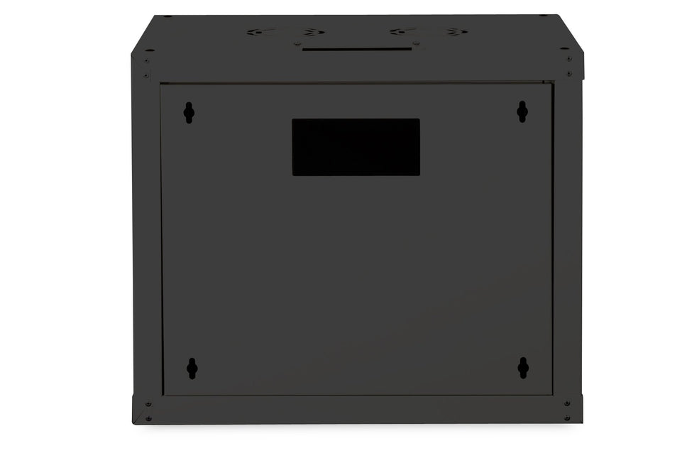 Armario de pared 9U, Unique 600x450x509 mm, color negro (RAL 9005)