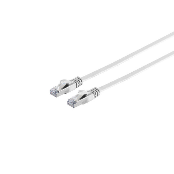 Cable U/FTP CAT7 2M plano blanco 100% cobre