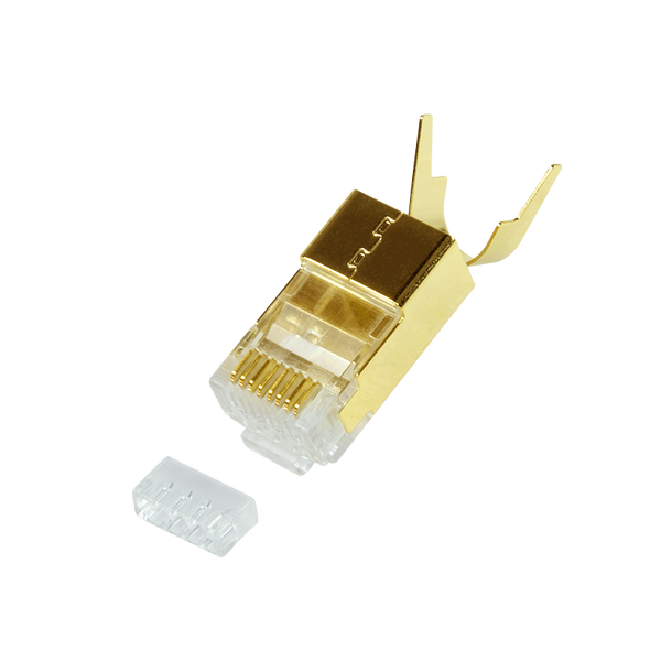 Cat.8.1 / Cat.6A RJ45 vergulde connectoren 10 stuks