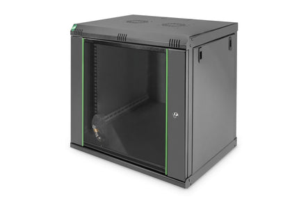 Armario de pared 12U, Dynamic 600x450x611 mm, color negro (RAL 9005)