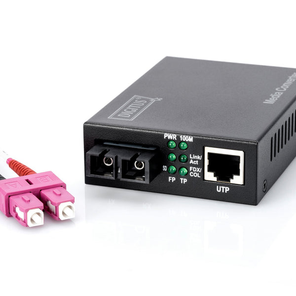 Fast Ethernet Mediaconverter 2km, RJ45 / SC