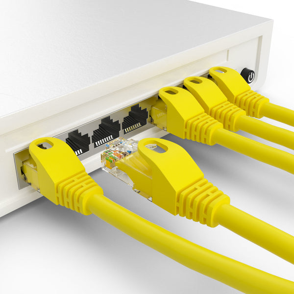 Cable UTP amarillo Cat5e de 0,5 m