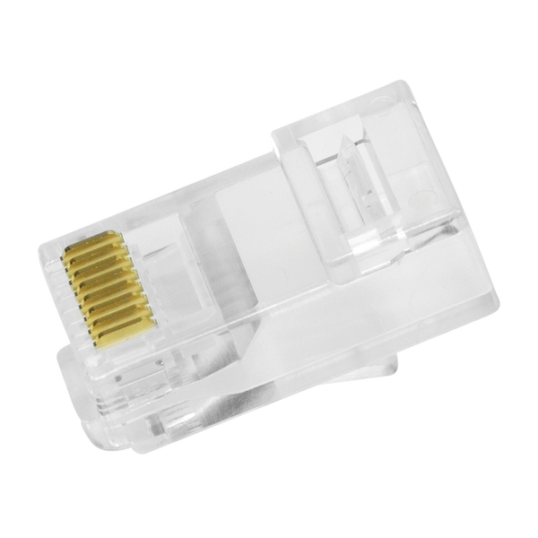 Conector CAT6 RJ45 - UTP 10 piezas para cables flexibles y rígidos
