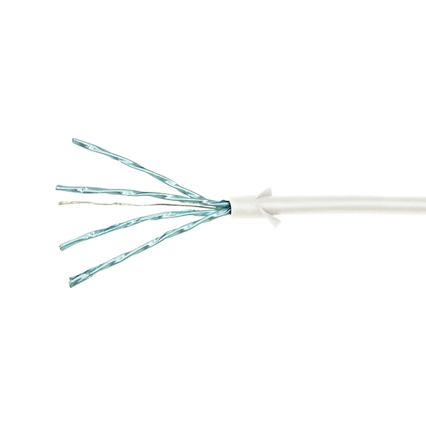 CAT6a U/FTP Ultraflex, 100% koper, wit, 1M