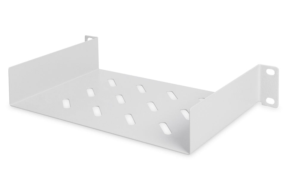 10 Inch 1U legbord  44x254x150 mm, kleur lichtgrijs (RAL 7035)