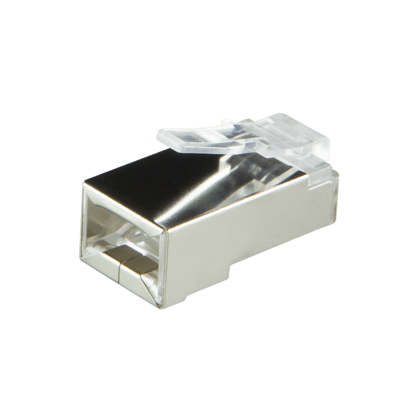 Conector CAT6 con pasacables RJ45 - STP 100 piezas para cable flexible