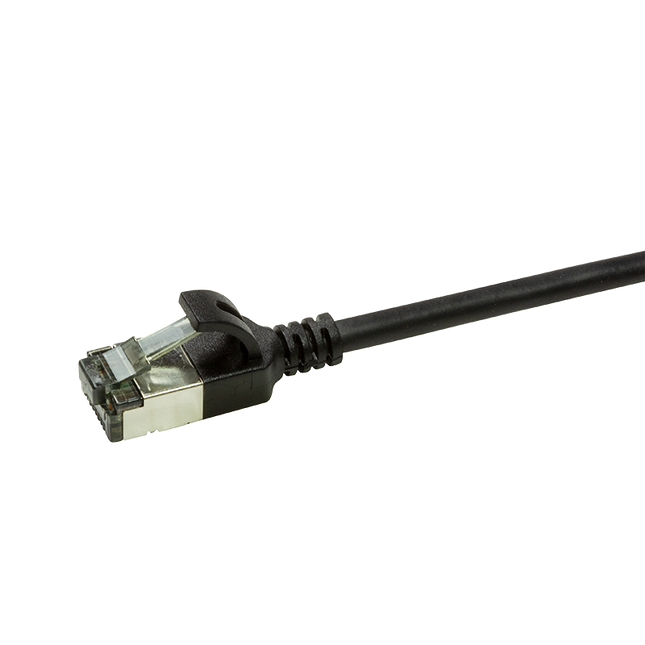 Cable CAT6a U/FTP Ultraflex, 100 % cobre, negro, 3M